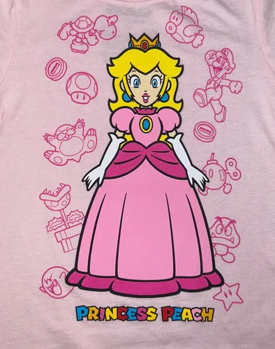 Miniatura 2 de Camiseta Super Mario Princess Peach para niñas pequeñas