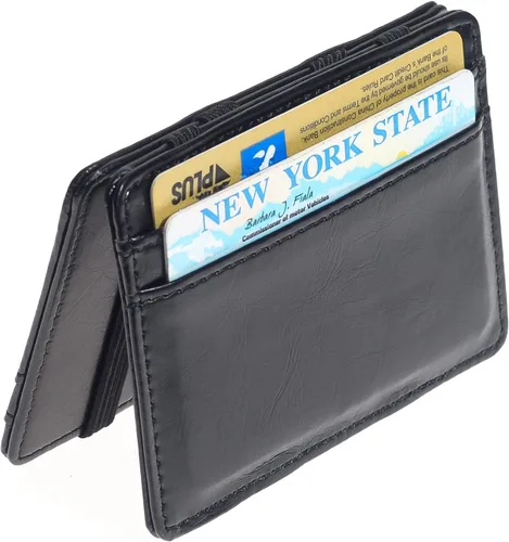 Miniatura 2 de CKLT Men's Fashion Magic Money Clip Leather Minimalistic Slim Wallet