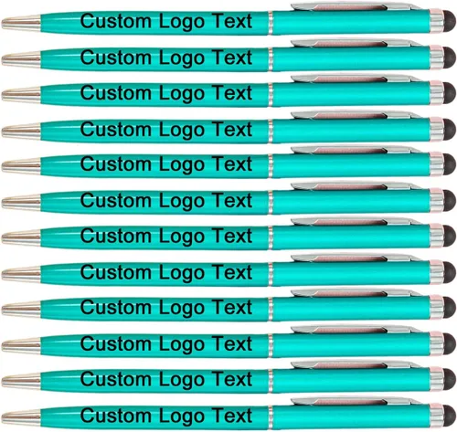 Miniatura 11 de Bolígrafos personalizados con nombre, icono, logotipo, texto, bolígrafo personalizado con lápiz capacitivo para iglesia de negocios, 100