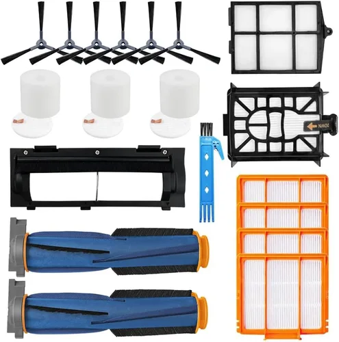 Miniatura 10 de Piezas de repuesto para Shark IQ R101AE RV1001AE IQ R101 RV1001 RV1005AE RV1010AE RV1012AE RV2001AE Robot Aspirador, Kit de accesorios Cepillo F