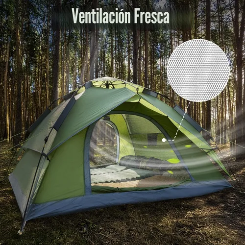 Miniatura 5 de Night Cat Tiendas emergentes instantáneas para 2-3 personas con lona de huella, fácil instalación, tienda de campaña con sobretecho de doble capa