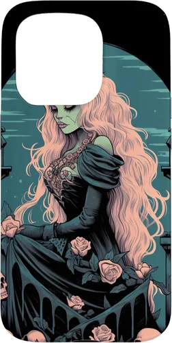 Miniatura 13 de Funda para iPhone 13 Pro Gothic Girl Pastel Goth Wiccan Pagan Anime Nu Goth Grunge
