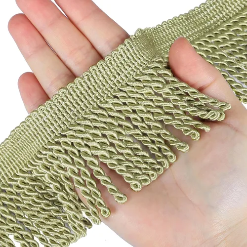 Miniatura 8 de Cortina de flecos de lingotes de 5 yardas/2.5 pulgadas, adornos de tela con flecos para el hogar, accesorios de costura para manualidades, ropa