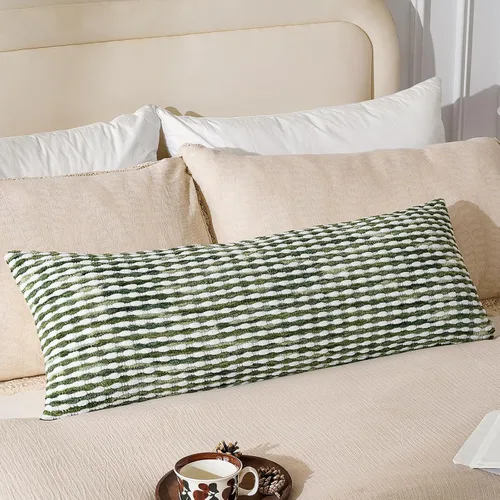 Miniatura 21 de AmHoo Juego de 2 fundas de almohada decorativas de chenilla estilo bohemio, funda de almohada con borlas para sofá, cama, dormitorio, sala de estar
