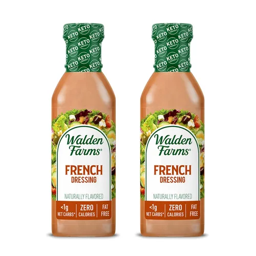 Miniatura 54 de Walden Farms Vinagreta de Tomate Seco al Sol – Aderezo sin calorías, bajo en carbohidratos, apto para dieta keto, vegano, sin azúcar con rico sabor