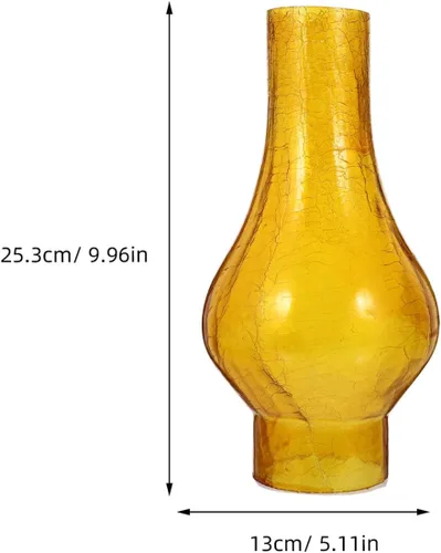 Miniatura 3 de Angoily Pantalla de lámpara de aceite, pantalla de vidrio de queroseno, reemplazo de lámpara de aceite de vidrio transparente alto, cubiertas