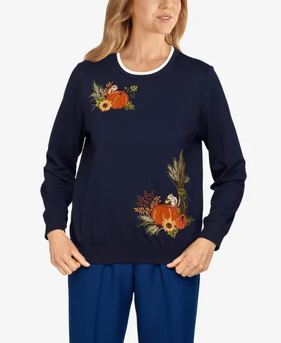 Miniatura 4 de Alfred Dunner Top de calabaza para mujer