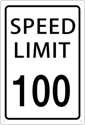 Miniatura 10 de KONEDMIX Señal de límite de velocidad de 25 mph, señal de tráfico lenta, carretera y calle, 25 señales de 8 x 12 pulgadas Límite de velocidad 25