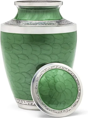 Miniatura 16 de Eternal Harmony Urna grande para cenizas, urna de cremación masculina y femenina para cenizas humanas con acabados elegantes, sello seguro y bolsa