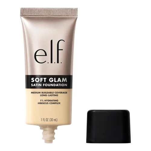 Miniatura 41 de e.l.f. Base de Maquillaje Soft Glam, Cobertura Media, Base de Larga Duración y Modulable para un Acabado Suave y Satinado, Vegana y Libre de 55