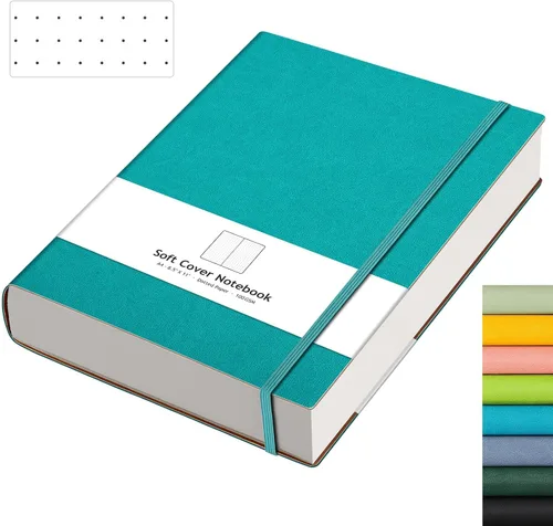 Miniatura 28 de AHGXG Cuaderno de papel cuadriculado - Cuaderno de papel de cuadrícula tamaño A4 grande 8.5''×11'', 320 páginas de diario grueso, papel cuadriculado