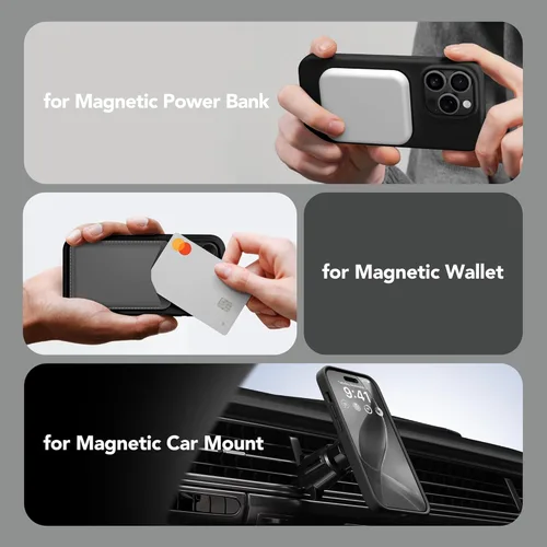 Miniatura 3 de GONEZ Funda de silicona para iPhone 14 Pro Max, compatible con MagSafe, con protector de pantalla + protector de lente de cámara, silicona líquida a