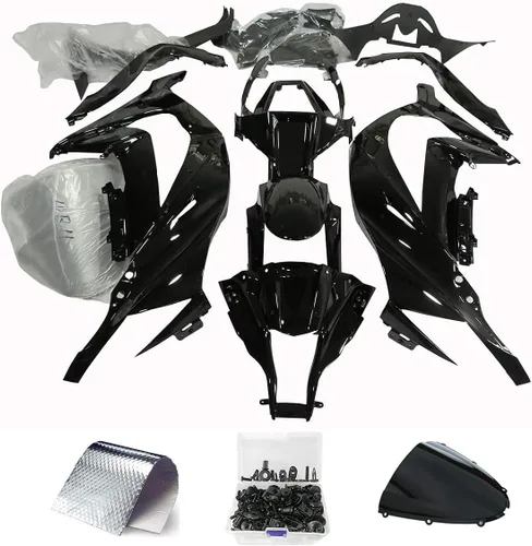 Miniatura 5 de Kit de carenado de motocicleta para Kawasaki Ninja ZX-10R 2006 2007 sin pintar (19 piezas)