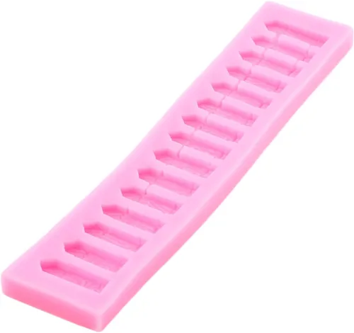 Miniatura 4 de ZiXiang Molde de silicona de animales de granja, vaca, cerdo, cabeza de oveja, molde de silicona para valla de jardín, molde de fondant para Estilo D