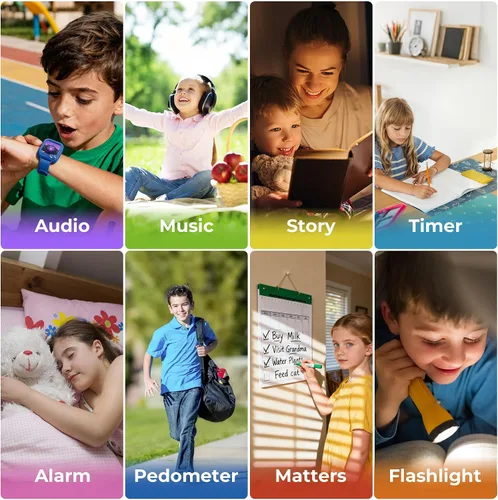 Miniatura 6 de Reloj inteligente para niños, con 36 juegos, alarma, pantalla táctil, cámara de video, música, podómetro, linterna, audio, juguetes educativos