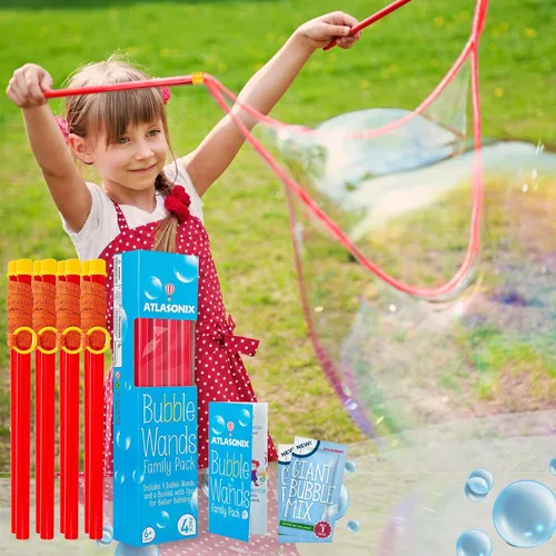 Miniatura 9 de Varita de burbujas gigante, varitas de burbujas, burbujas para niños, varita de burbujas grande, cuerda enorme, 1 paquete de varitas de burbujas