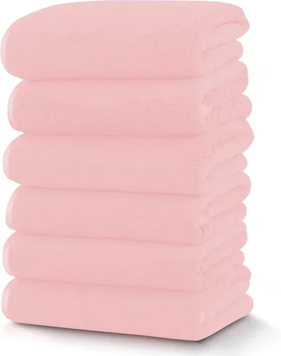 Miniatura 11 de TENSTARS Toallas de baño de seda con dobladillo para baño en liquidación - 27 x 55 pulgadas, ligeras, finas y de secado rápido, toalla absorbente