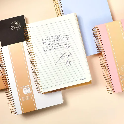 Miniatura 7 de Yoment Cuaderno pequeño en espiral, 300 páginas, cuadernos en espiral de tapa dura, cuaderno de 5.5 x 7.5 pulgadas, cuaderno de rayas