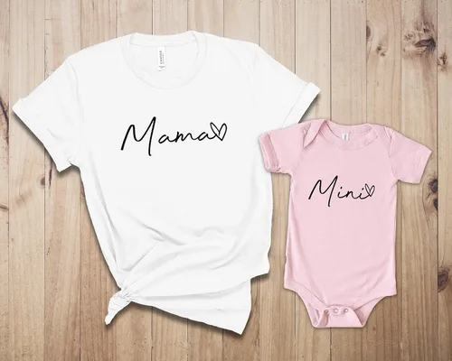Miniatura 6 de Mommy and Me Outfits, Mama and Mini Shirts, Mom Gift, Gift for Wife 2021