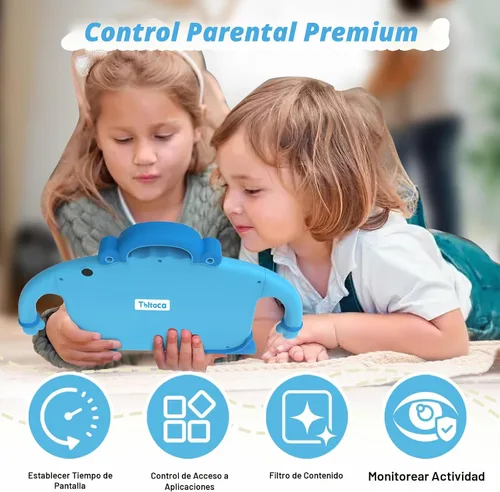 Miniatura 5 de Tablet para Niños de 7 Pulgadas para Niños de 3 a 7 Años, 32GB ROM, Tabletas para Niños Pequeños con YouTube, WiFi, Estuche, Tabletas Android