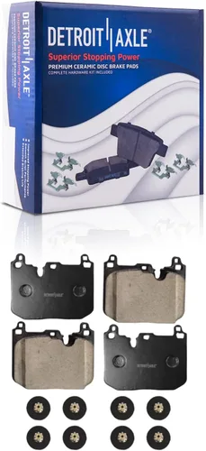 Miniatura 38 de Detroit Axle - Kit de freno delantero para Chevrolet Trailblazer GMC Envoy Buick Rainier Isuzu Ascender Olds Bravada Saab 9-7X, repuesto