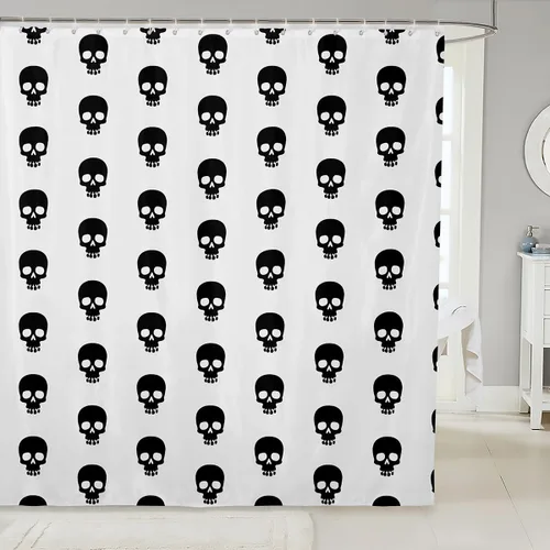 Miniatura 23 de Manfei Cortinas de ducha para niños con diseño de perros de dibujos animados, bonitas cortinas de baño para niñas y niños pequeños, cortinas