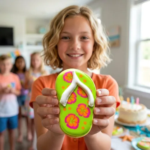 Miniatura 2 de Flip Flop Summer Beach Cookie Cutter, 4.25" fabricado en Estados Unidos por Ann Clark