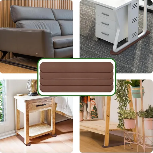 Miniatura 8 de Paquete de 4 almohadillas antideslizantes para rieles de muebles, almohadillas antideslizantes para muebles reclinables, almohadillas de agarre
