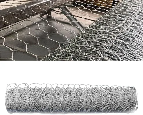 Malla hexagonal galvanizada para aves de corral para proyectos de manualidades y jardinería, valla de malla metálica/alambre de pollo (24 pulgadas x