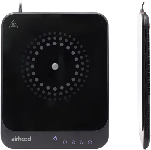AirHood Cocina de inducción ultrafina | Placa caliente de encimera con sensores de precisión para 10 modos de temperatura | Electrodoméstico de