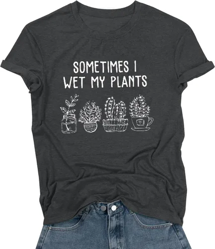 Gardening Shirts for Women Plant Lover T Shirt Cute Gardener Tshirt Garden Graphic Tees Gardening Gifts Tops