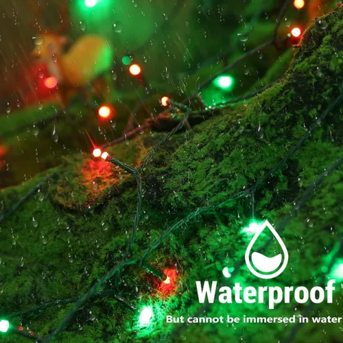 Miniatura 8 de iBaycon - Luces de Navidad Inteligentes que Cambian de Color, 66 pies, 200 luces LED RGB, luces de árbol de Navidad con control remoto y aplicación