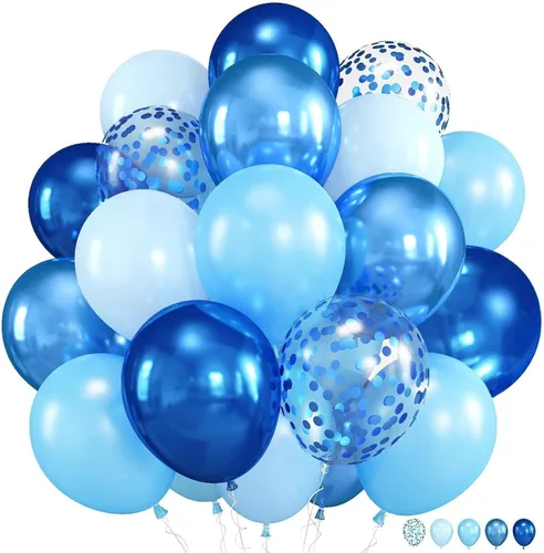 Miniatura 32 de Globos de látex blanco dorado rosa claro, 35 piezas