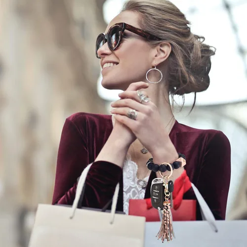 Miniatura 3 de Llavero pulsera Cadenas de pulsera con cuentas de silicona