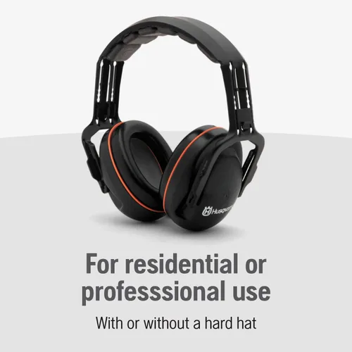 Miniatura 3 de Husqvarna Professional Headband Hearing Protectors 25dB(A) NRR, Lightweight, Padded Headband, Clamshell Design, Black