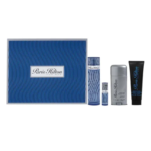 Paris Hilton Eau de Toilette Colonia para hombre Set de regalo de 4 piezas