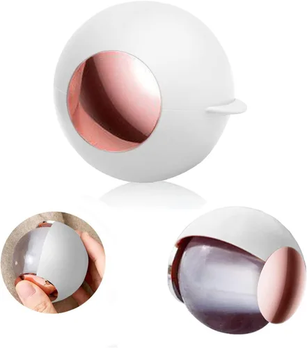 CALMTEE Bola de rodillo de pelusa de gel reutilizable, rodillo de pelusa lavable pegajoso, portátil, para perros pequeños, gatos, mascotas, Blanco