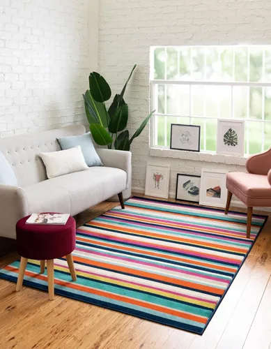 Miniatura 8 de Unique Loom Azalea Collection - Alfombra Glenn (Runner 2' 0" x 6' 0", amarillo/beige)
