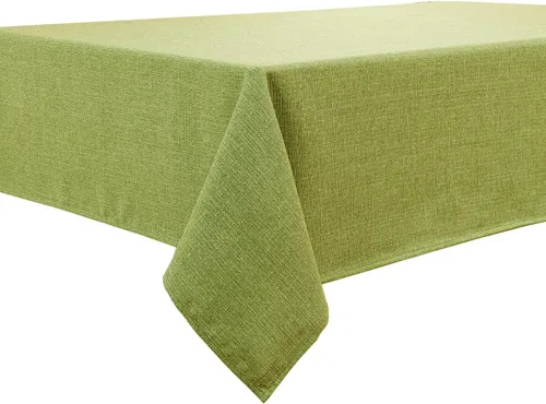 Miniatura 65 de BALCONY & FALCON Mantel rectangular lavable, resistente a las arrugas e impermeable, mantel decorativo de tela de lino para comedor, fiestas