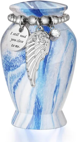 Miniatura 35 de Dletay Urnas pequeñas para cenizas humanas, recuerdo de 2.85 pulgadas, mini urna de cremación conmemorativa para mujeres y hombres, urnas funerarias