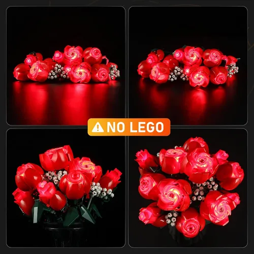 Miniatura 5 de LIGHTAILING Luz para Lego- 10328 Ramo de Rosas - Kit de iluminación LED compatible con el modelo de bloques de construcción Lego - No incluye
