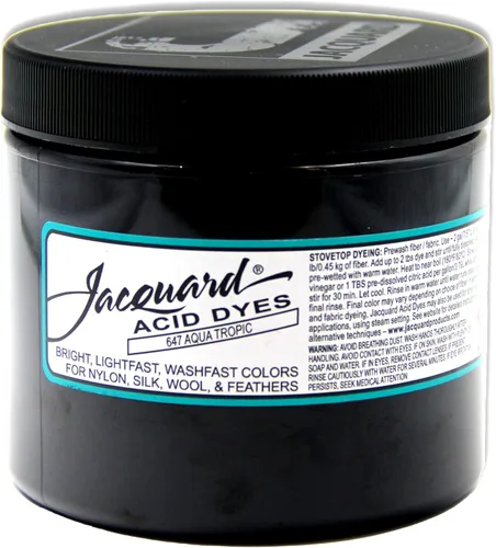 Miniatura 7 de Jacquard Aqua Tropic - Tinte ácido para lana, seda, alpaca, plumas, pelucas de cosplay y nailon, tinte de lana en polvo para teñir cobertura