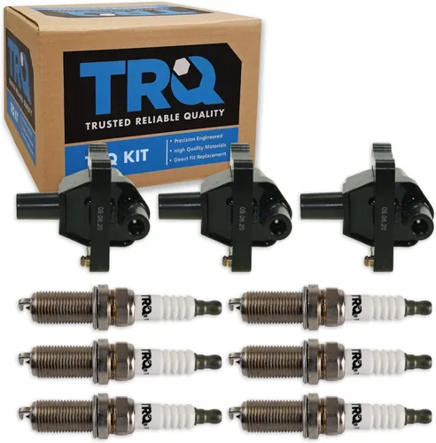 Miniatura 28 de Kit de Bobina de Encendido y Bujía TRQ 8 Piezas Bujías de Iridio Compatibles con Mercedes-Benz C250 2012-2015 y SLK250 2012-2015