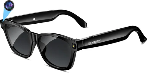 Miniatura 11 de Blackview Lentes inteligentes, lentes de sol polarizados Bluetooth con altavoz, control de voz, protección UV, lente de luz azul
