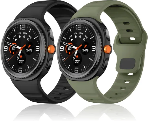 Miniatura 11 de Correa resistente sin huecos para Samsung Galaxy Watch Band 8 1.732 in 1.575 in/Galaxy Watch 8 Classic Band 1.811 in, correa deportiva de silicona