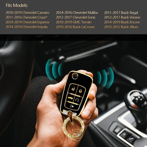 Miniatura 6 de Vrasly Compatible con funda para llavero Chevy con cordón para llavero