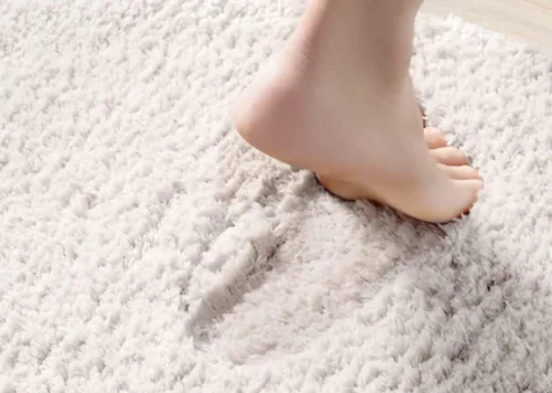 Miniatura 2 de Alfombra de baño de hojas verdes azules, alfombra de baño de hojas, bonita alfombra de baño de plantas, tapetes de baño de microfibra lavable