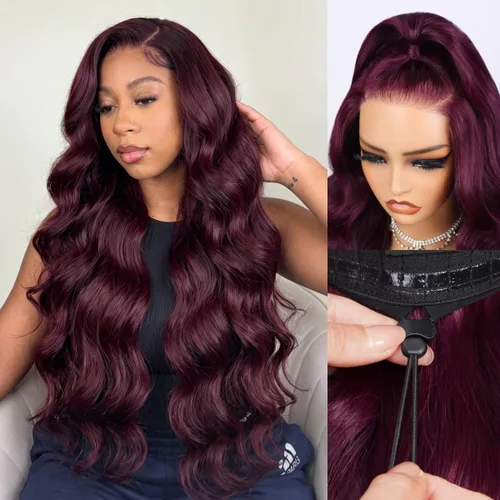 Miniatura 24 de Arabella 5x6 Pelucas listas para usar sin pegamento de cabello humano 1B/27 con encaje frontal resaltado, pelucas de cabello humano con densidad