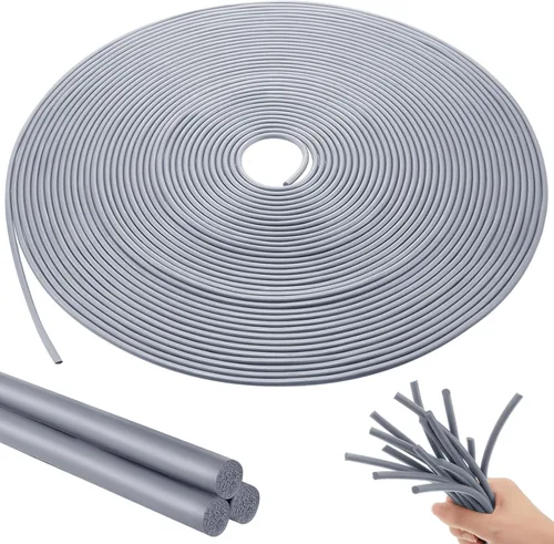 Miniatura 11 de Frienda Backer Rod - Sello de espuma de goma para calafateo para juntas de expansión, para espacios y juntas (gris, 1/4 pulgadas x 50 pies)