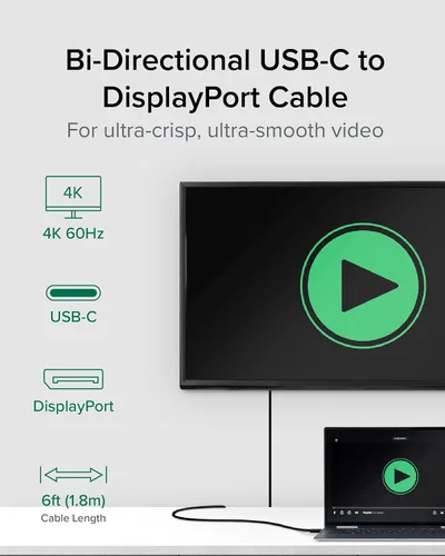 Miniatura 2 de Adaptador enchufable de USB-C a HDMI/DP/VGA.
